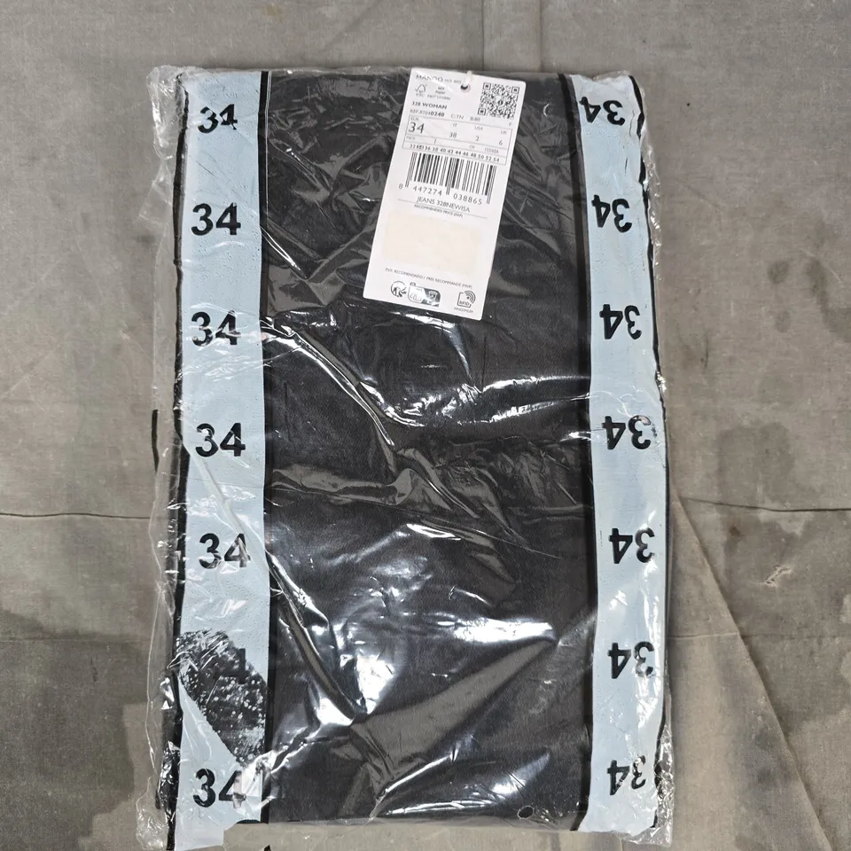 MANGO JEANS 328 NEWISA JEANS IN BLACK SIZE UK 6