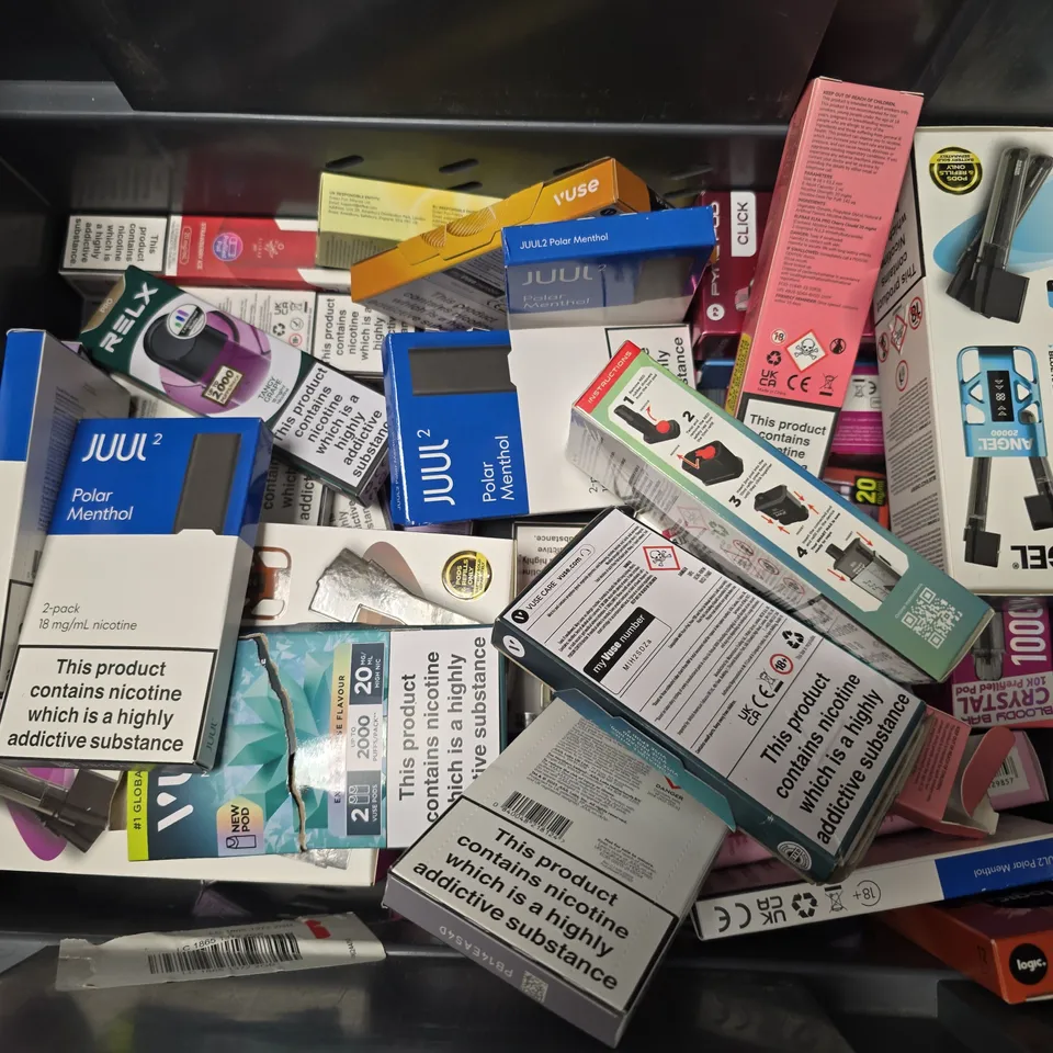 APPROXIMATELY 20 ASSORTED E-CIGARETTE PRODUCTS TO INCLUDE BRANDS SUCH AS HAYATI, VUSE, ELFBAR, ETC - COLLECTION ONLY