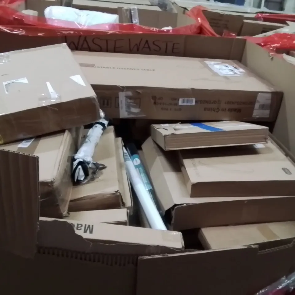 PALLET OF ASSORTED HOUSEHOLD GOODS AND PRODUCTS TO INCLUDE;CHRISTMAS DECORATION,KIDS SCOOTER,PICTURE FRAME 