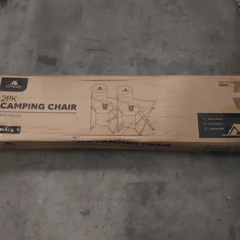 BOXED SET OF 2 VOYAGER PADDED CAMPING CHAIRS