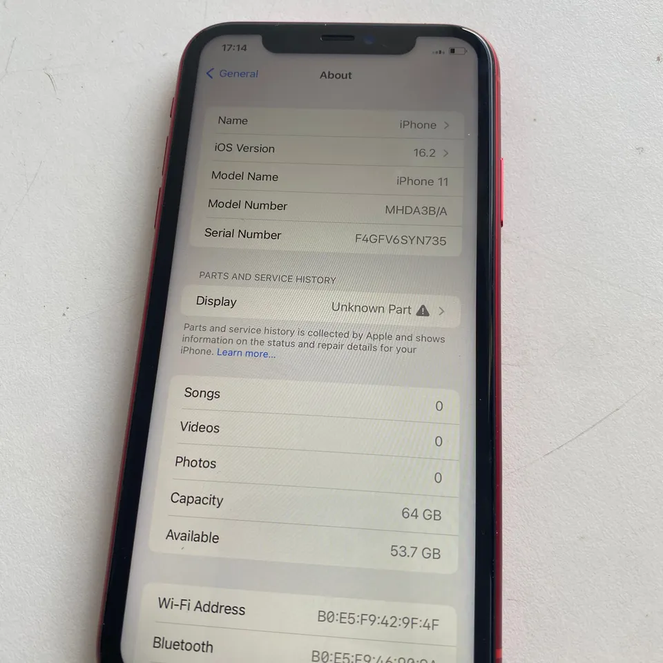 APPLE IPHONE 11 PRODUCT RED MOBILE PHONE 