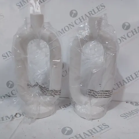 K BY KELLY HOPPEN SET OF 2 CANDLESTICKS