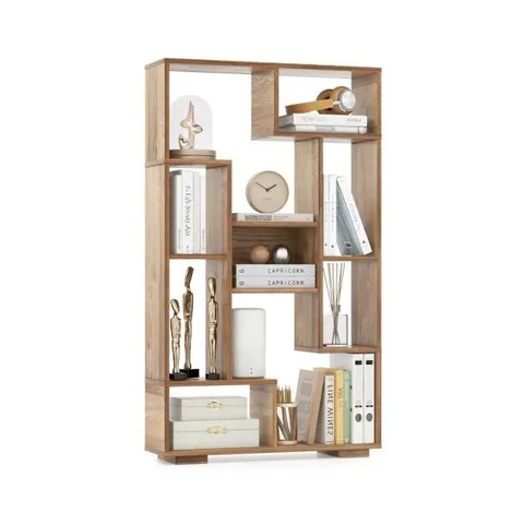 BOXED 120cm TALL BOOKSHELF WITH ANTI TIPPING KITS FOR HOME OFFICE 