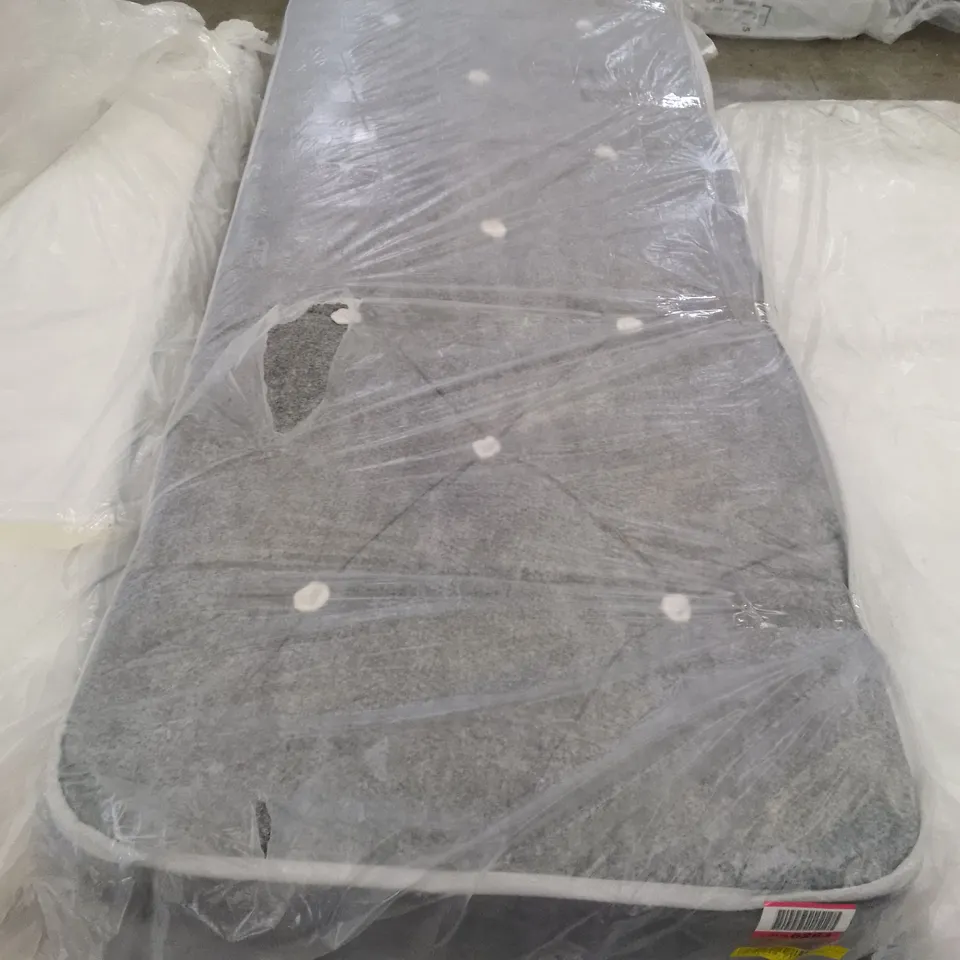 2 × QUALITY BAGGED NATURAL OPEN COIL SPRING SMALL SINGLE 2'6" MATTRESS 