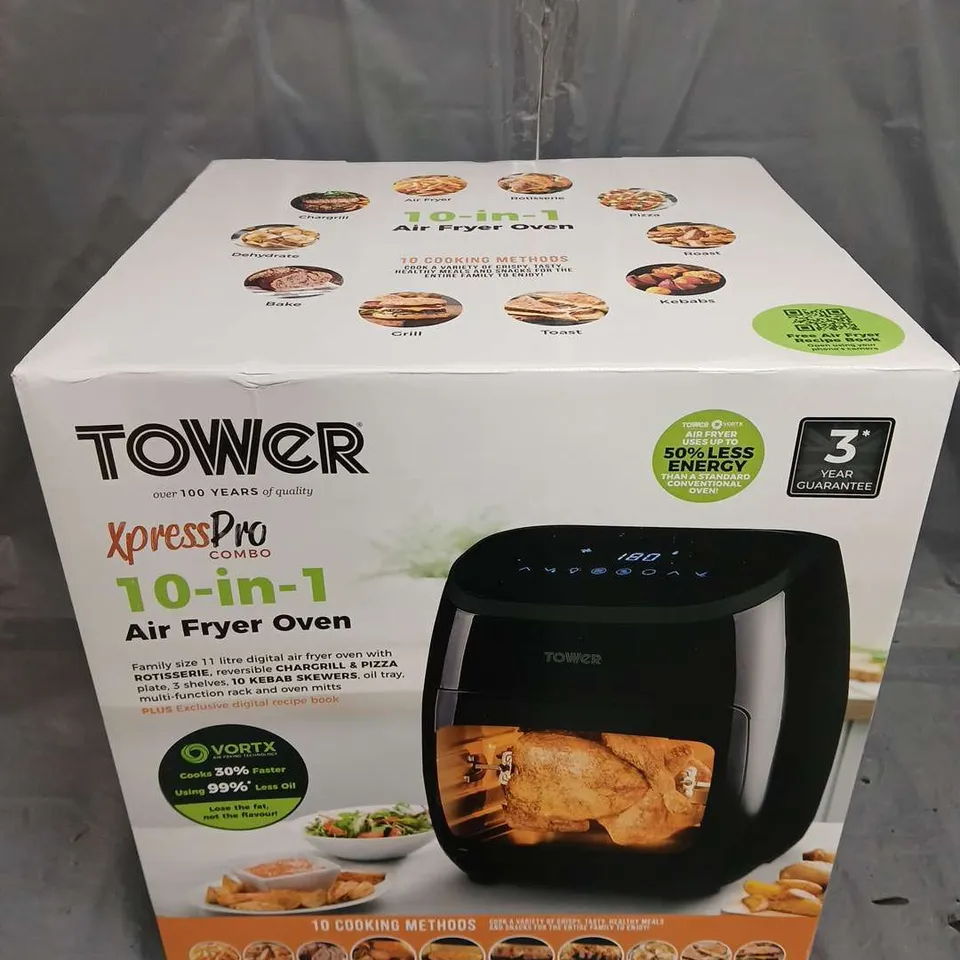 BOXED AND SEALED TOWER 10-IN-1 AIR FRYER OVEN