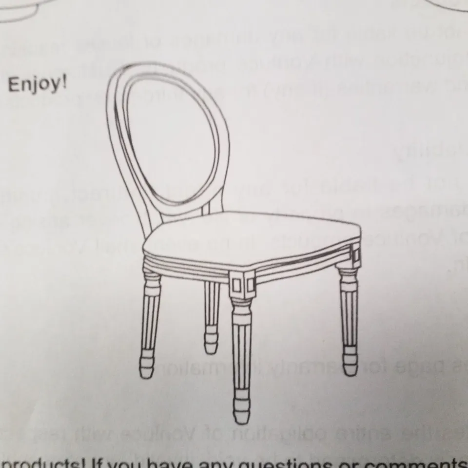 BOXED SET OF 2 UPHOLSTERED DINING CHAIRS