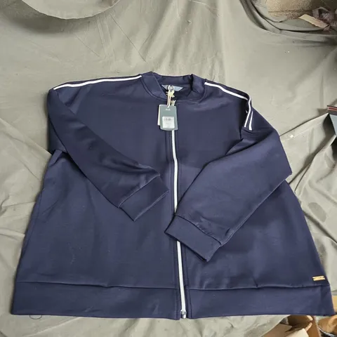 DASH WOMEN'S NAVY ZIP-THROUGH JACKET – UK SIZE 14