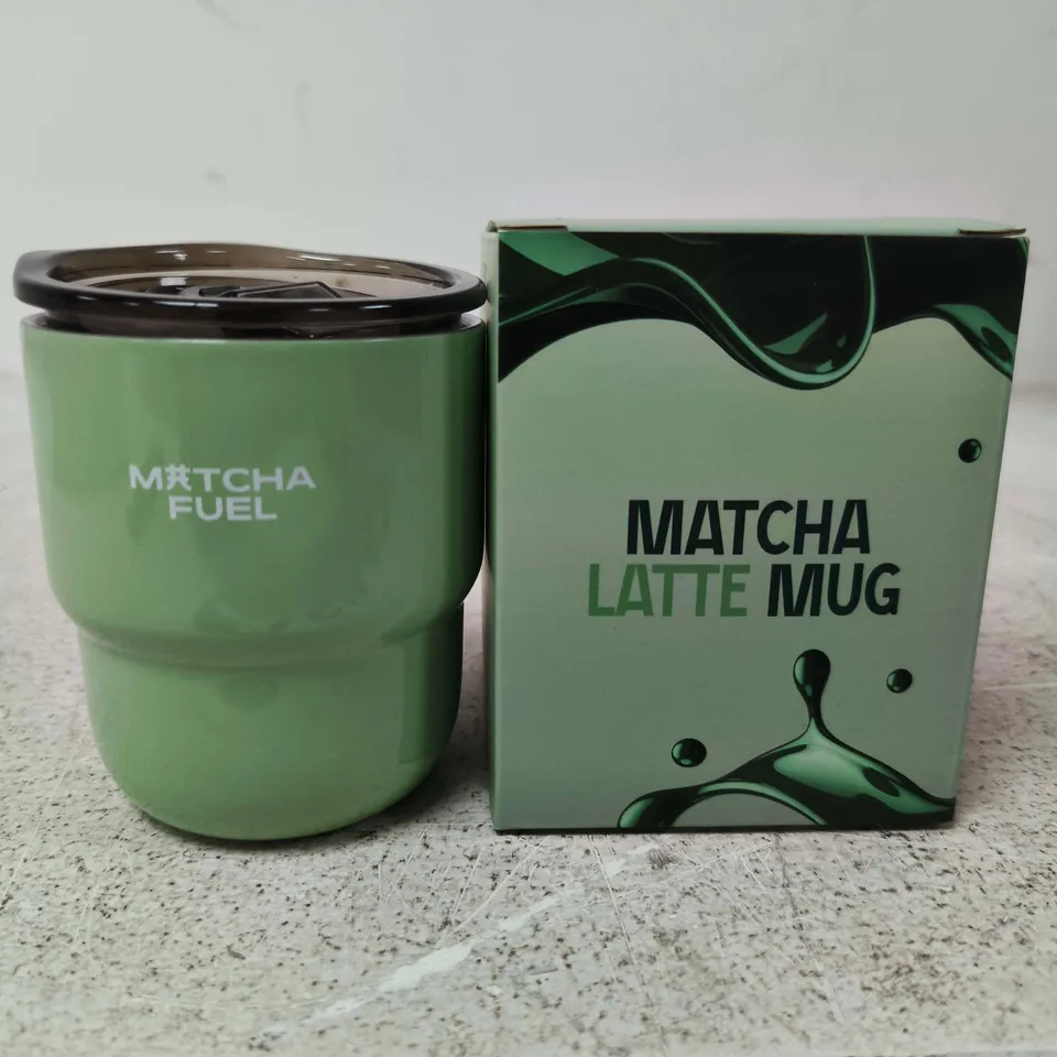 MATCHA LATTE MUG - GREEN CERAMIC MUG