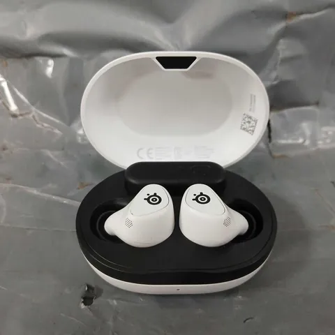 STEELSERIES ARCTIS GAMEBUDS FOR PLAYSTATION, WIRELESS GAMING EARBUDS, WHITE.