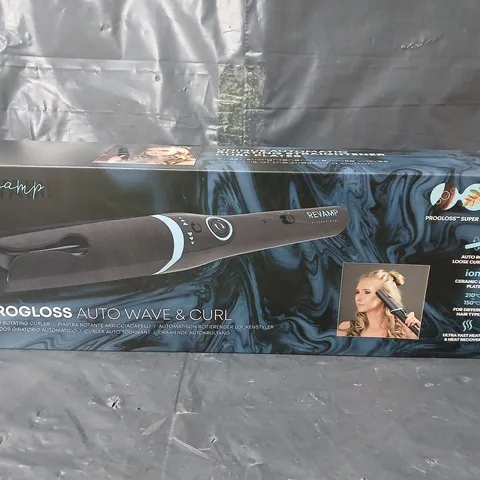 BOXED REVAMP PROGLOSS AUTO WAVE & CURL AUTO ROTATING CURLER