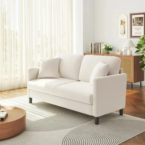 BOXED NIKALI UPHOLSTERED SOFA - BEIGE