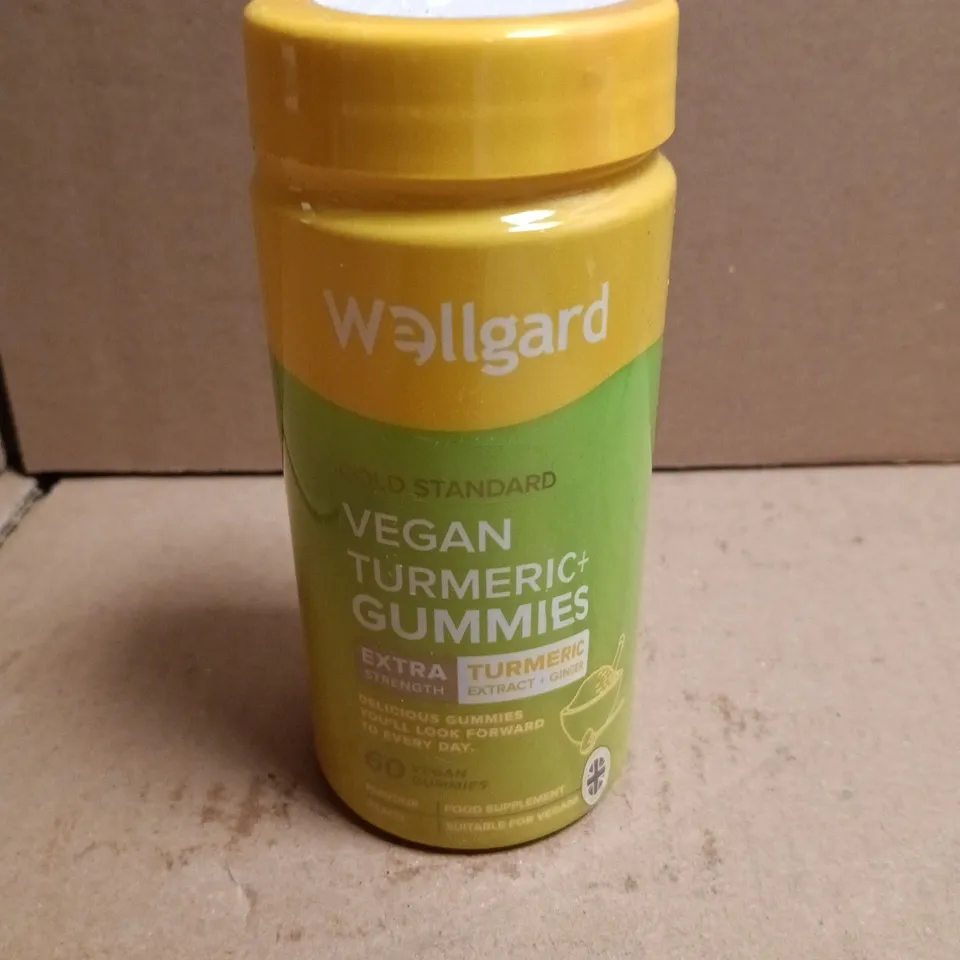 WELLGARD GOLD STANDARD VEGAN TURMERIC + GINGER GUMMIES - PEACH FLAVOUR (60 GUMMIES)