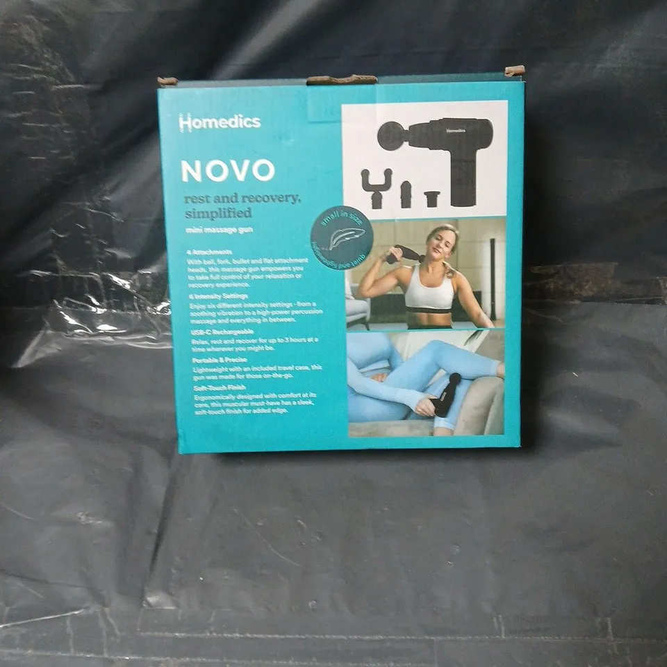 HOMEDICS NOVO MINI MASSAGE GUN – MODEL PGM-45BK