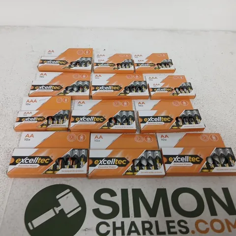 LARGE QUANTITY OF EXCELLTEC BATTERIES
