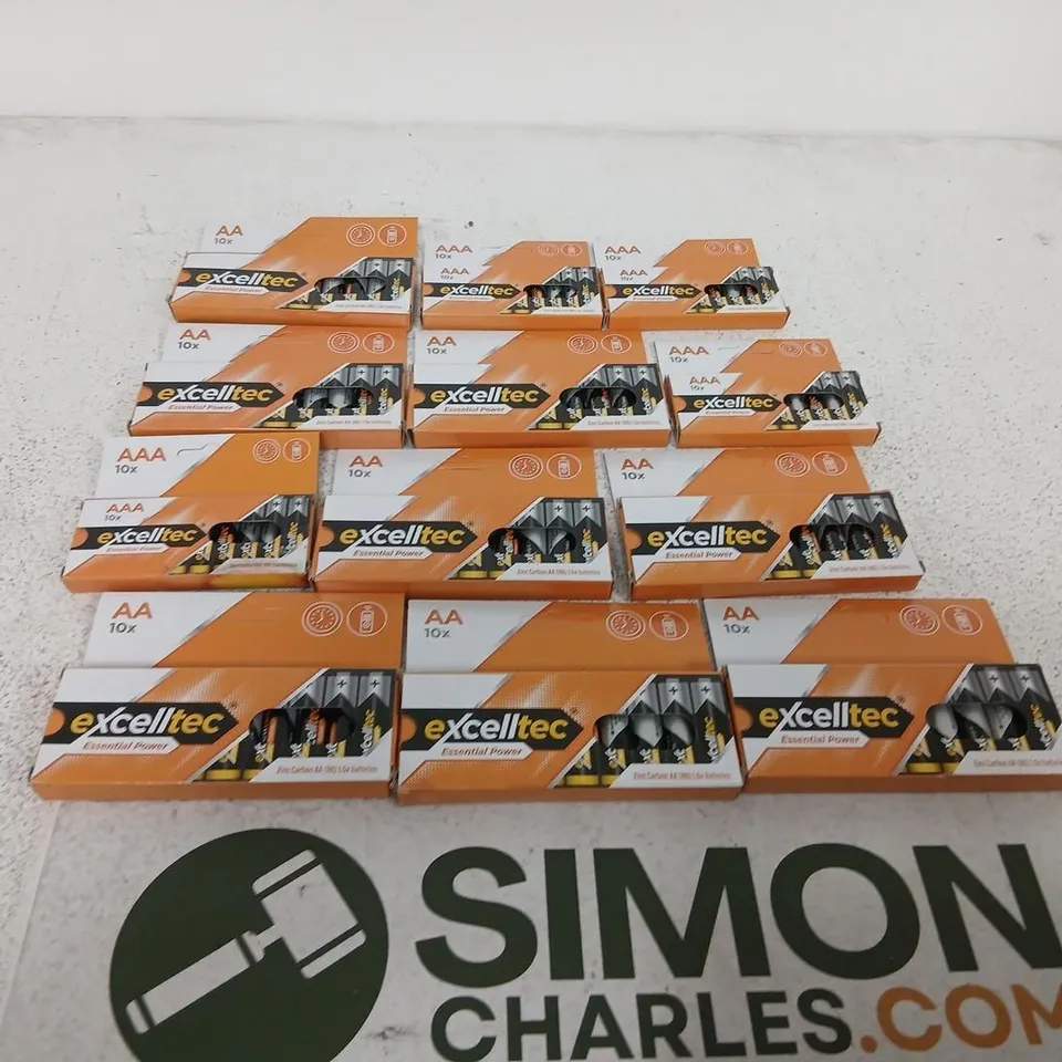 LARGE QUANTITY OF EXCELLTEC BATTERIES