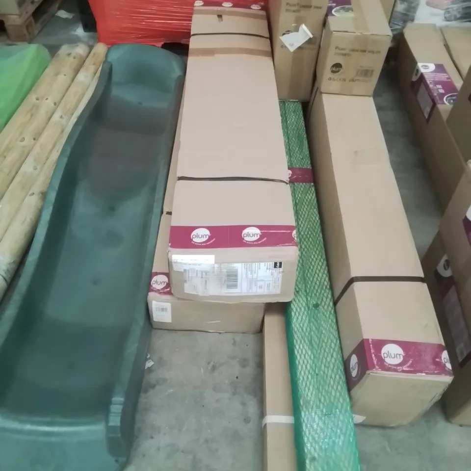 APPROXIMATELY NINE PACKS OF PLUM LOOKOUT TOWER PARTS INCLUDING SLIDE