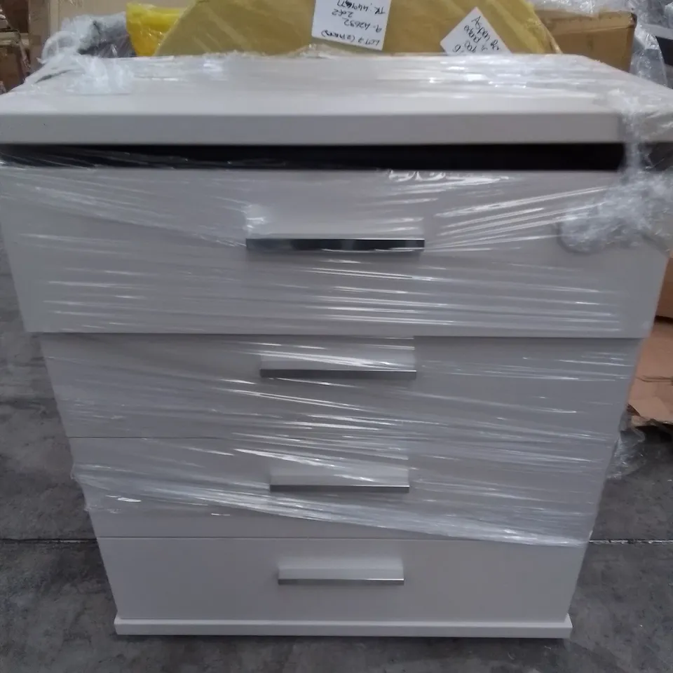 DESIGNER NEW ENGLAND 75CM 4 DRAWER CHEST (COLOUR - 023 CHAMPAGNE)