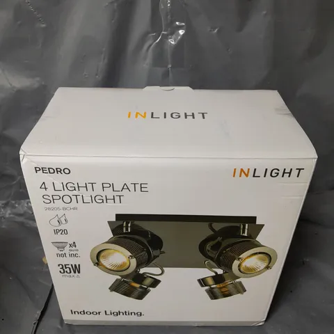 BOXED AND SEALED PEDRO INLIGHT 4 LIGHT PLATE SPOTLIGHT