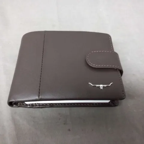 BRAND NEW BOXED R.M. WILLIAMS WALLET WITH COIN POCKET BROWN