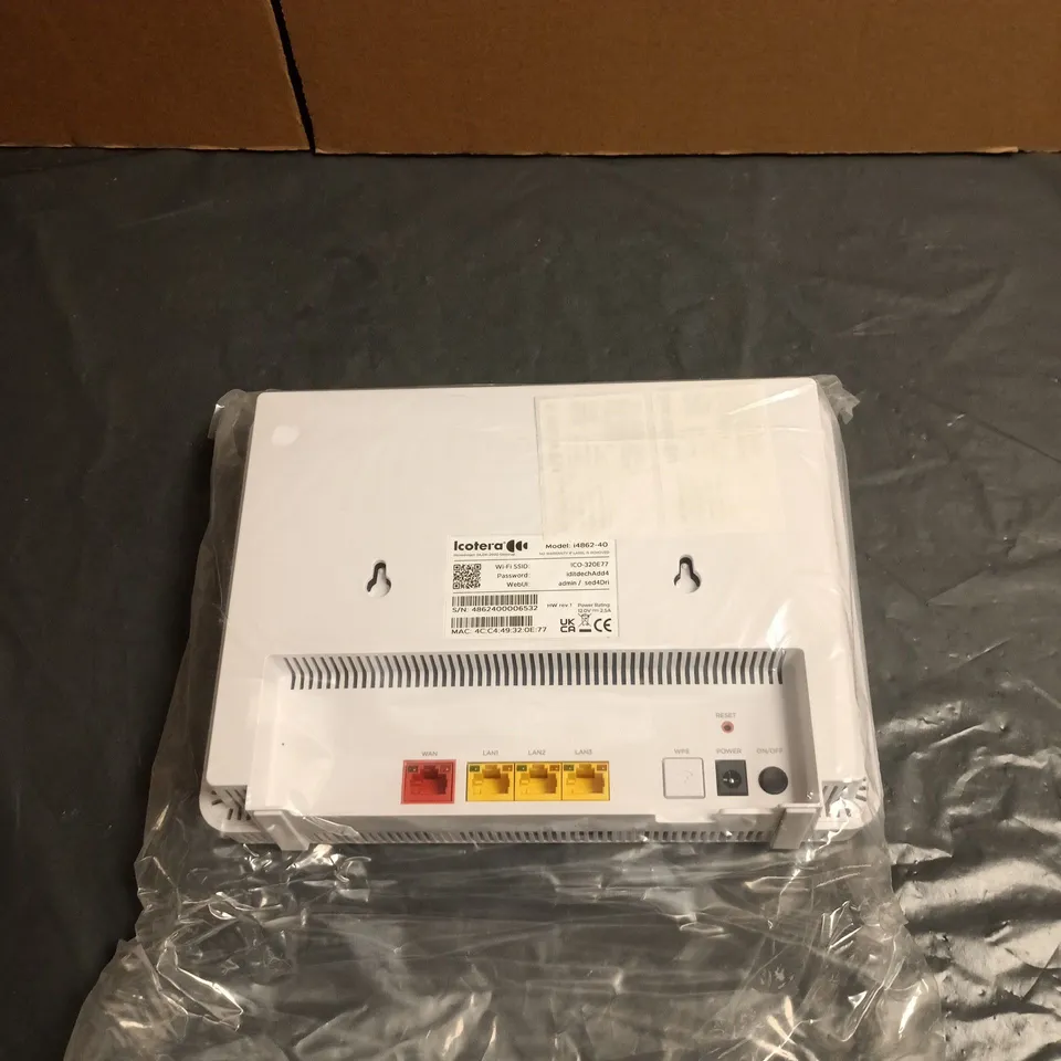 ICOTERA ROUTER MODEL I4862-40 WITH POWER SUPPLY BOXED