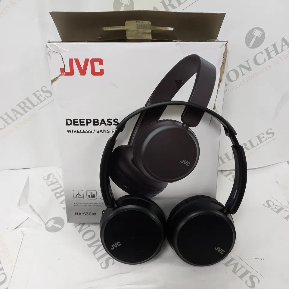 BOXED JVC DEEP BASS WIRELESS HEADPHONES HA-S36W 