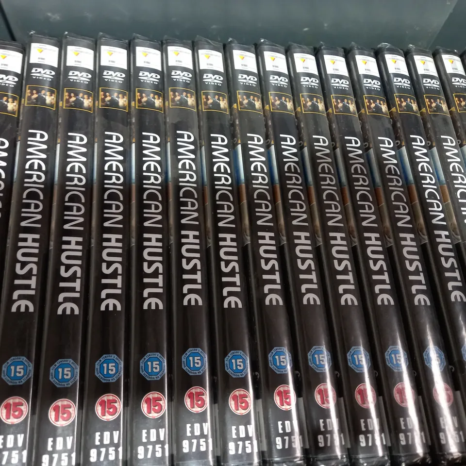 LOT OF APPROXIMATELY 25 AMERICAN HUSTLE DVDS