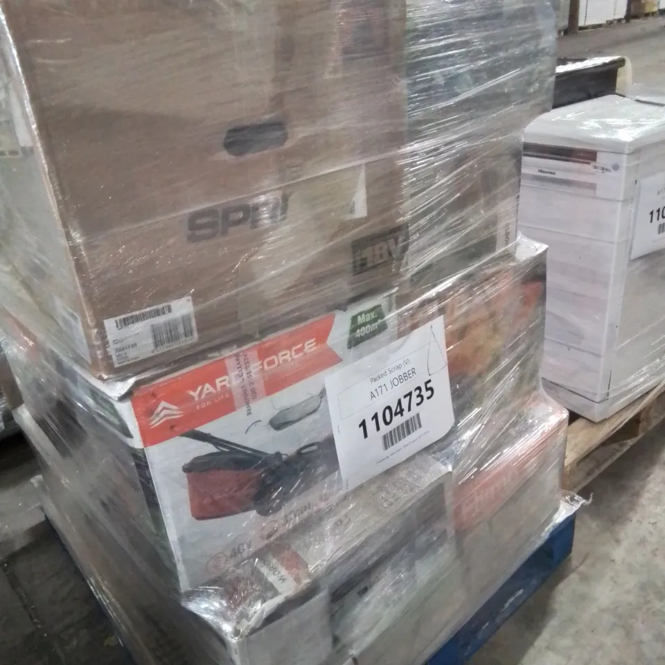 PALLET OF APPROXIMATELY 20 UNPROCESSED RAW RETURN HOUSEHOLD AND ELECTRICAL GOODS TO INCLUDE;