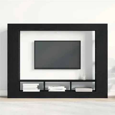 BOXED TV CABINET ARTISAN OAK PARTICLE BOARD STANDARD SHELVING