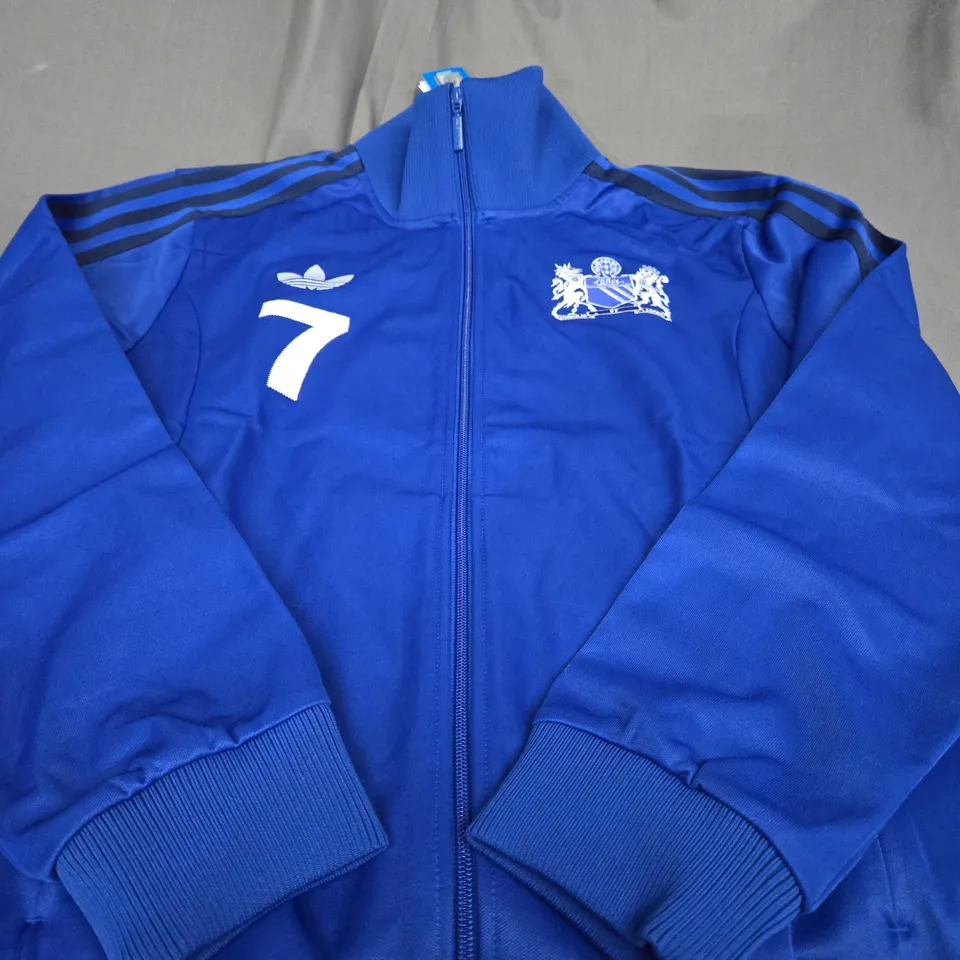 ADIDAS X MANCHESTER UNITED BLUE JACKET - 7 - UK LARGE