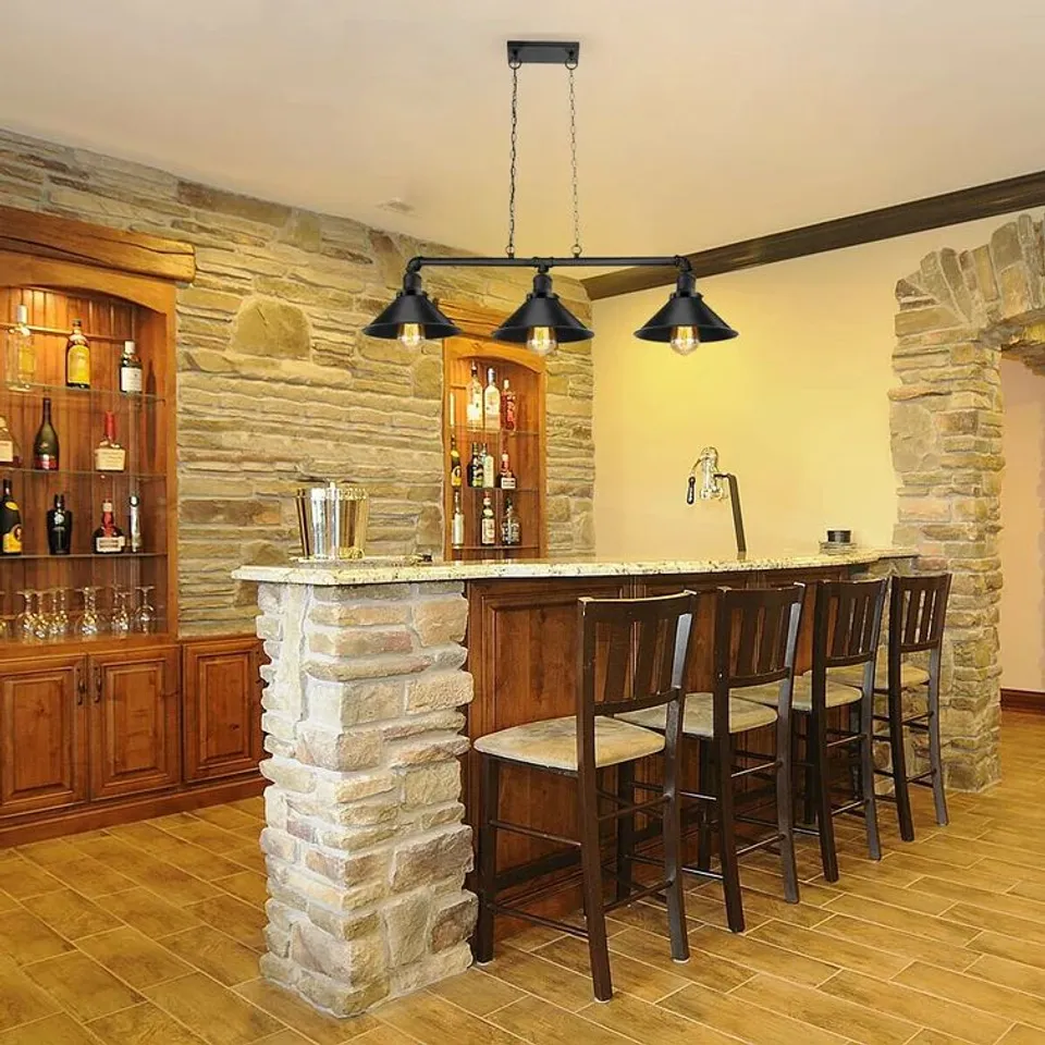 MALIBU 3 LIGHT KITCHEN ISLAND LINEAR PENDANT