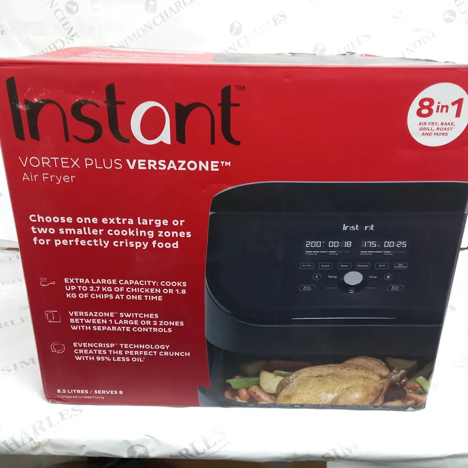 BOXED INSTANT VORTEX PLUS VERSAZONE AIR FRYER 
