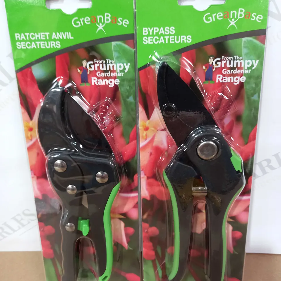 GRUMPY GARDENER RATCHET BYPASS SECATEUR DUO SET
