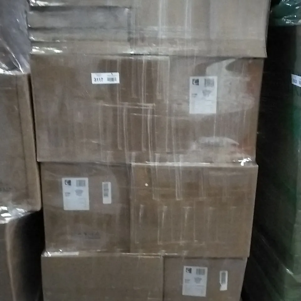 PALLET OF ASSORTED BATHROOM PRODUCTS TO INCLUDE; APPROXIMATELY 12 NEVADA BTW PANS AND APPROXIMATELY 8 HOLBROOK SOFT CLOSE TOILET SEATS