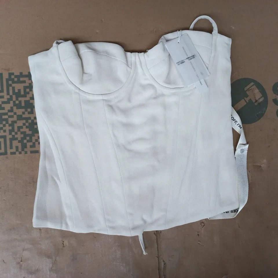 MARS THE LABEL CORSET IN CREAM SIZE 10