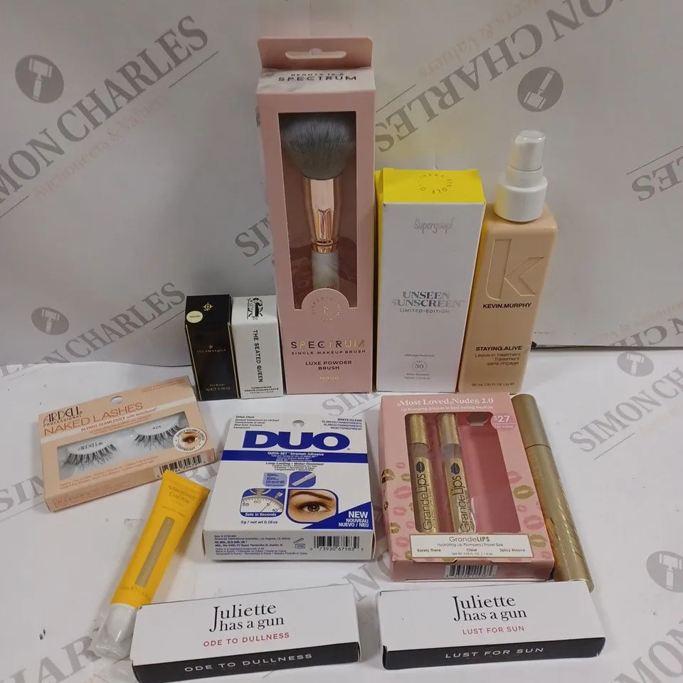 LATEST IN BEAUTY MAKE UP GIFT SET TO INCLUDE SPECTRUM BRUSH, NAKED LASHES, KEVIN MURPHY STAYING ALIVE ETC