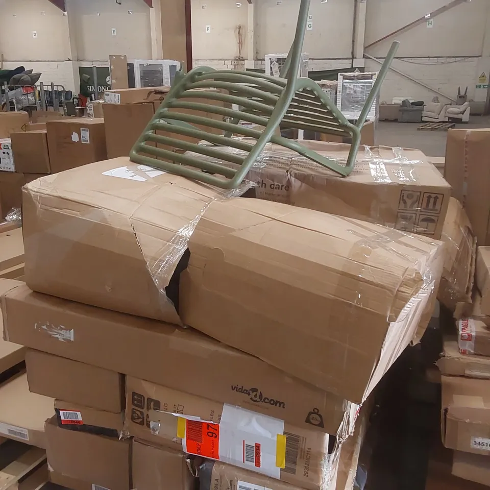 PALLET CONTAINING A VERY LARGE QUANTITY OF ASSORTED FURNITURE PARTS ECT 