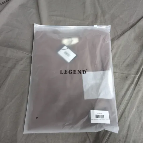 LEGEND PRINT OVERSIZED T-SHIRT – BROWN – SIZE M