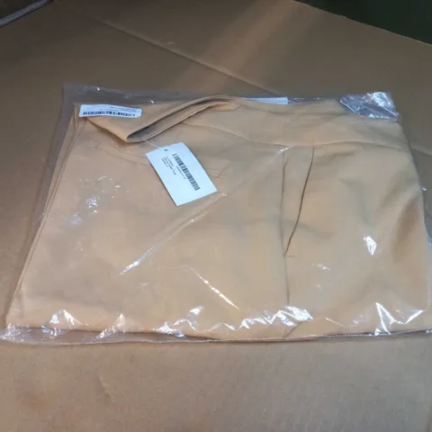 DOROTHY PERKINS CARAMEL PETITE HIGH WAISTED TROUSERS - SIZE 10