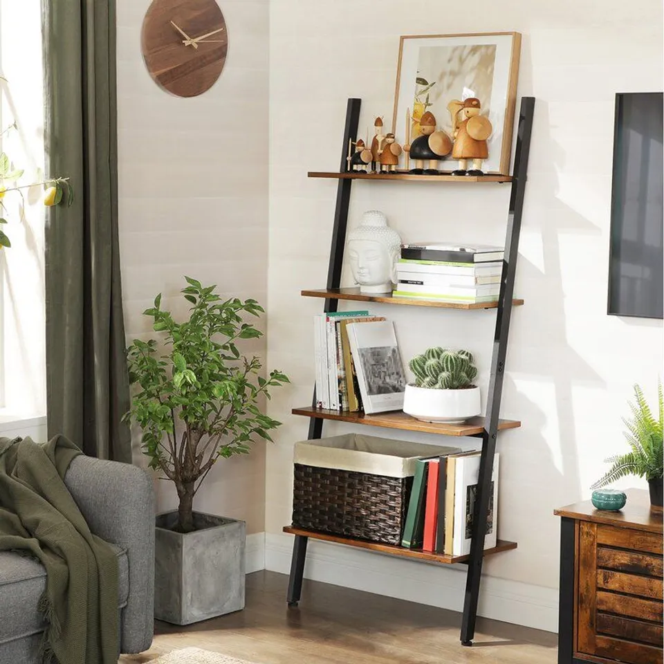 BOXED VAILLANCOURT BOOKCASE/LADDER SHELVES 
