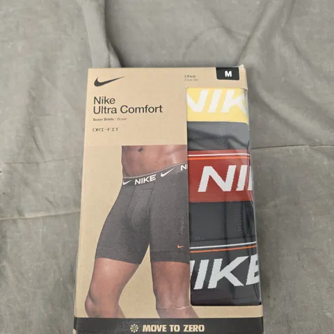 BOXED NIKE ULTRA COMFORT BOXER BRIEFS 3 PACK - M