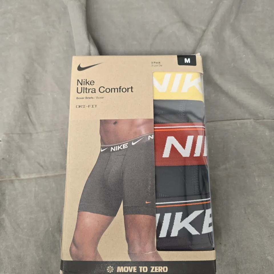 BOXED NIKE ULTRA COMFORT BOXER BRIEFS 3 PACK - M