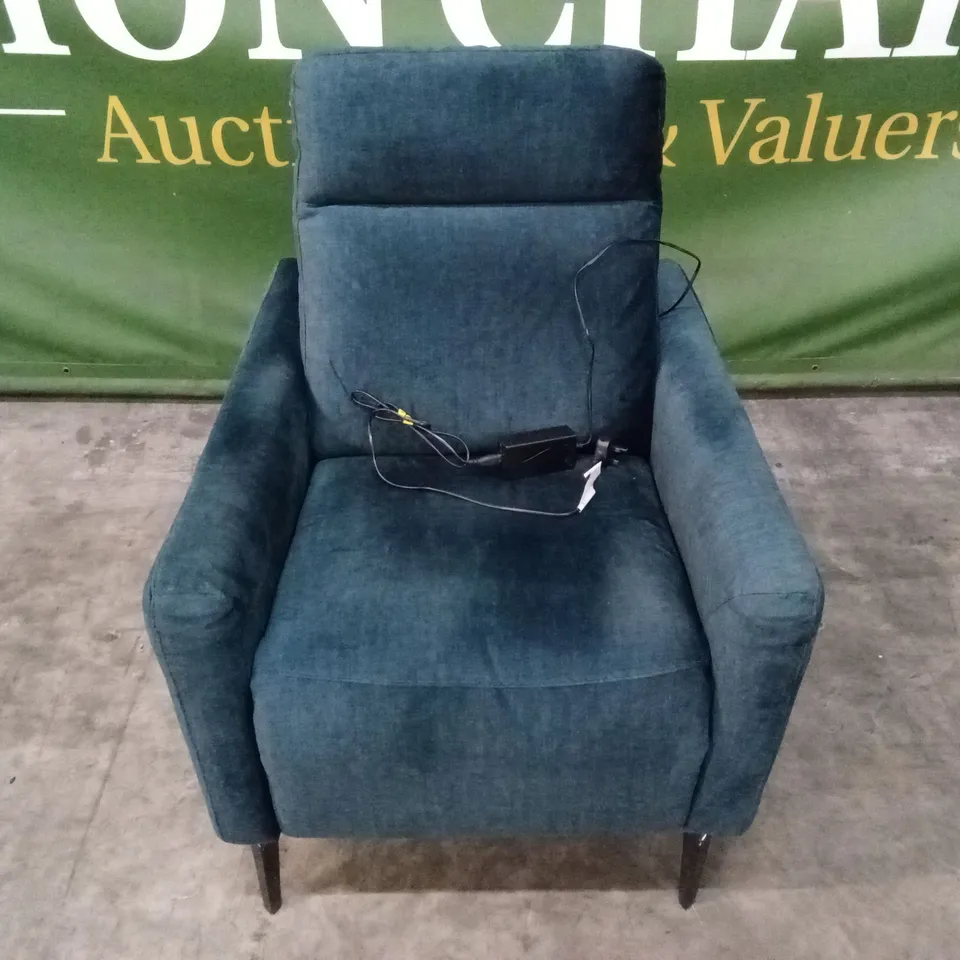 QUALITY DESIGNER ITALIAN MADE FABRIC POWER RECLINER CHAIR