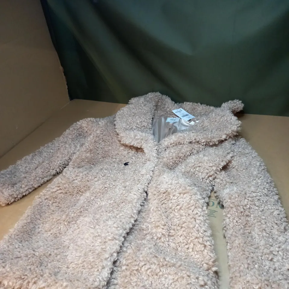 WOMENS FLEECED BUTTON COAT SIZE XS