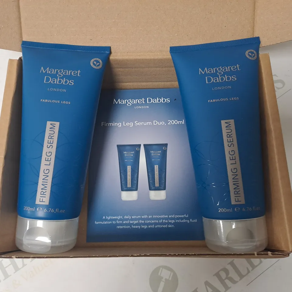 LOT OF 2 MARGARET DABS 200ML FIRMING LEG SERUMS