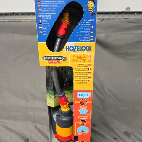 BOXED HOZELOCK AQUASAVE PRO 220 M GARDEN SPRINKLER ATTACHMENT