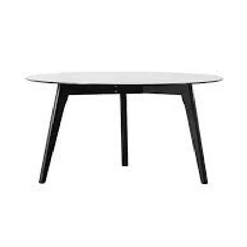 BOXED GALLERY DIRECT SIMARD ROUND GLASS TOP COFFEE TABLE - BLACK (1 BOX)