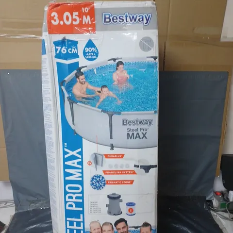 BESTWAY 10FT STEEL PRO MAX POOL - COLLECTION ONLY
