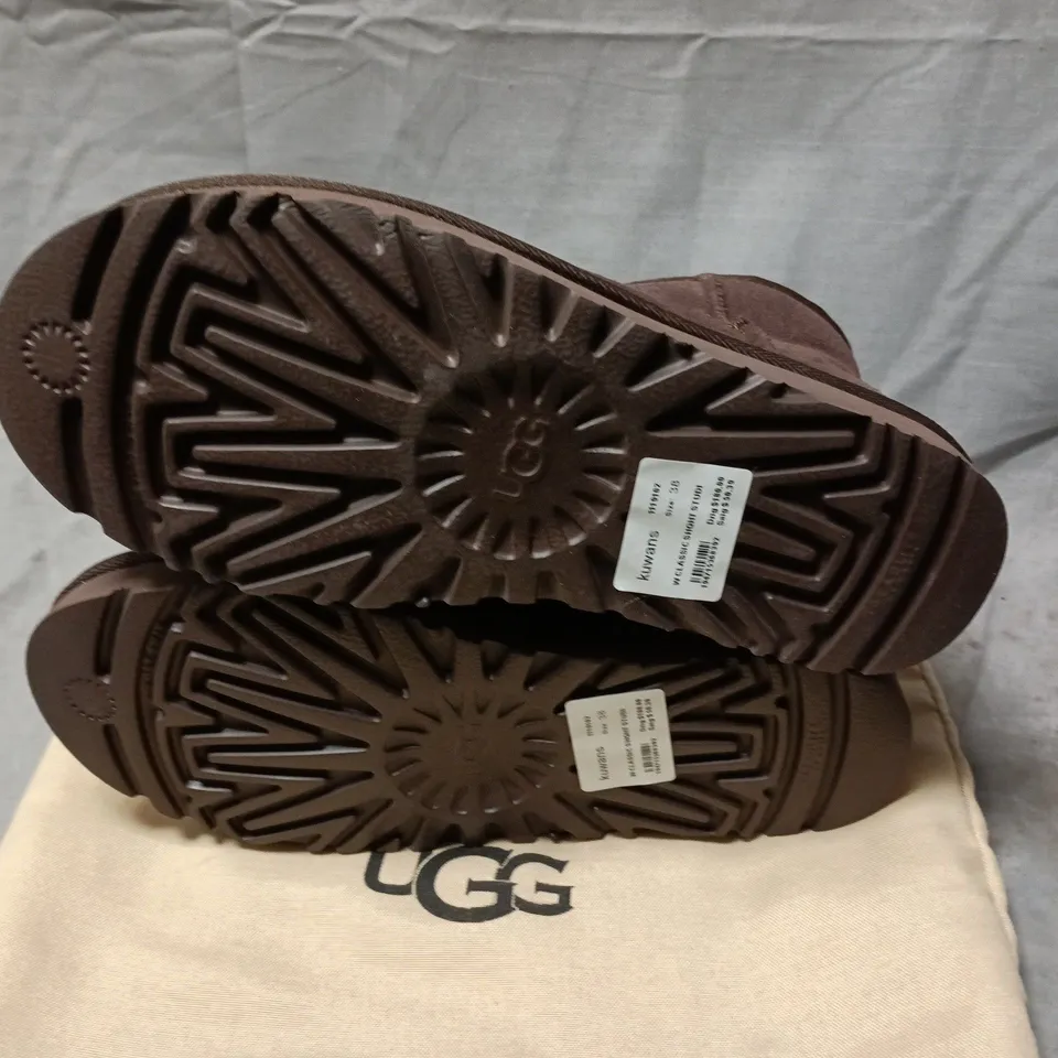 UGG BROWN SUEDE TODDLERS' ANKLE BOOT WITH DUST BAG - 38