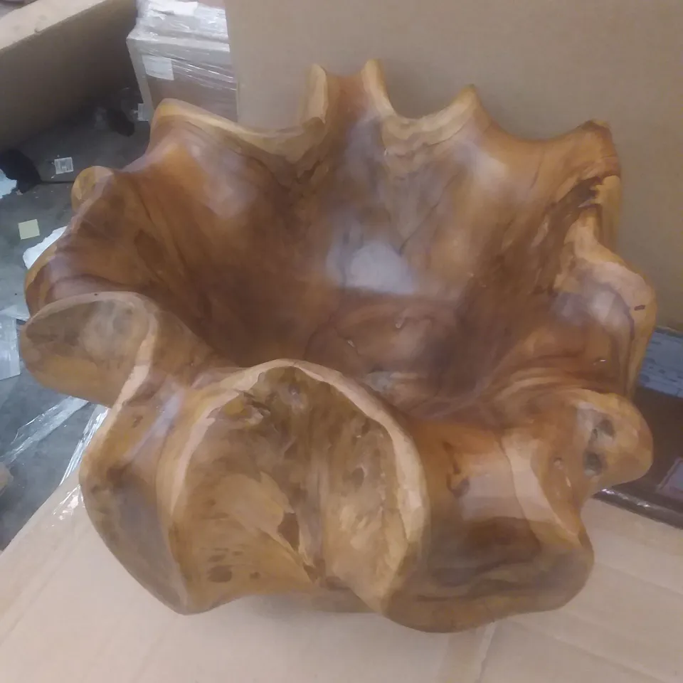 BRAND NEW BOXED LARGE TEAK BOWL