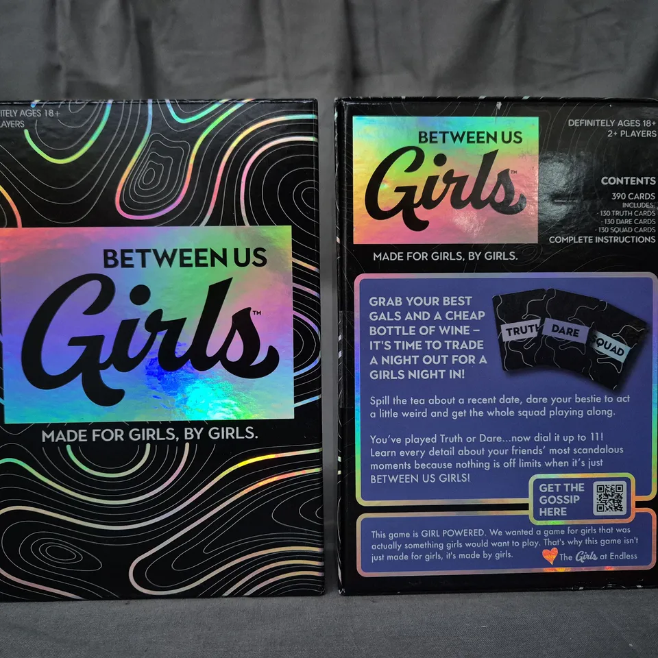 SET OF 2 SEALED BETWEEN US GIRLS PARTY CARD GAMES